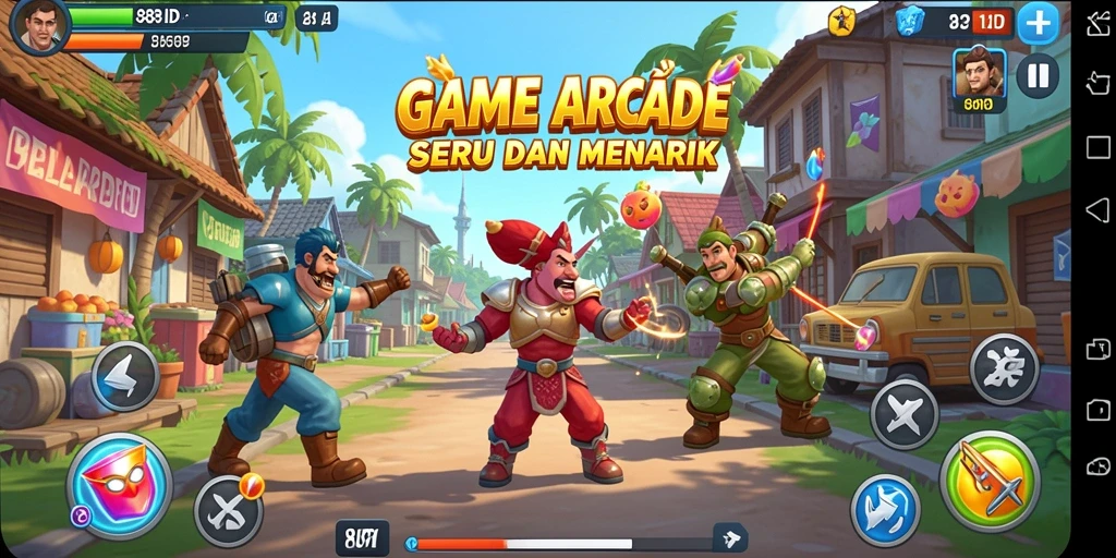 Tampilan gameplay seru dalam 88ID dengan banyak tantangan.