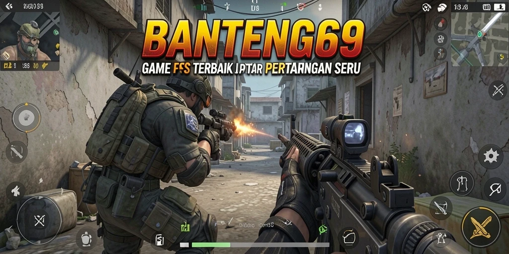 Gameplay mendebarkan BANTENG69 dengan aksi tembak-menembak intens.