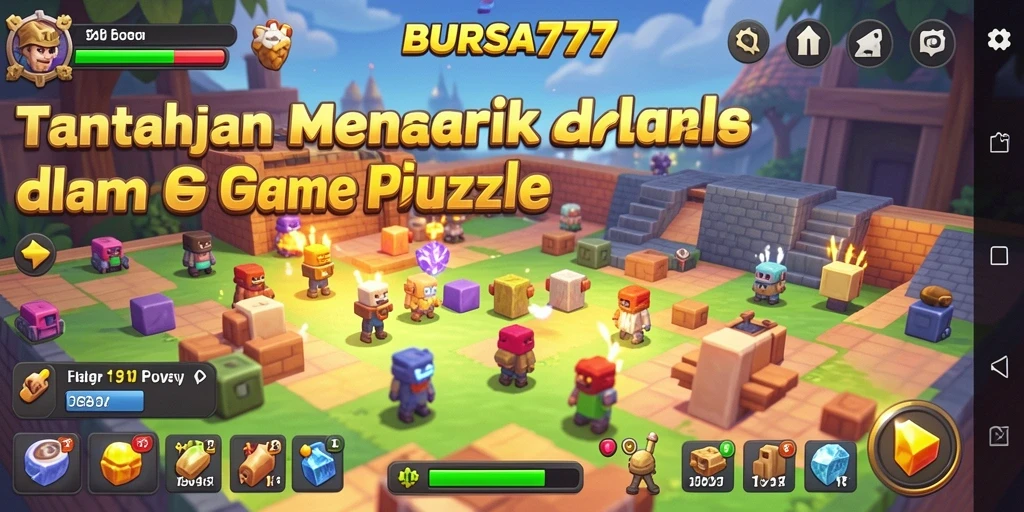 Tampilan gameplay BURSA777 menampilkan berbagai teka-teki yang menarik.