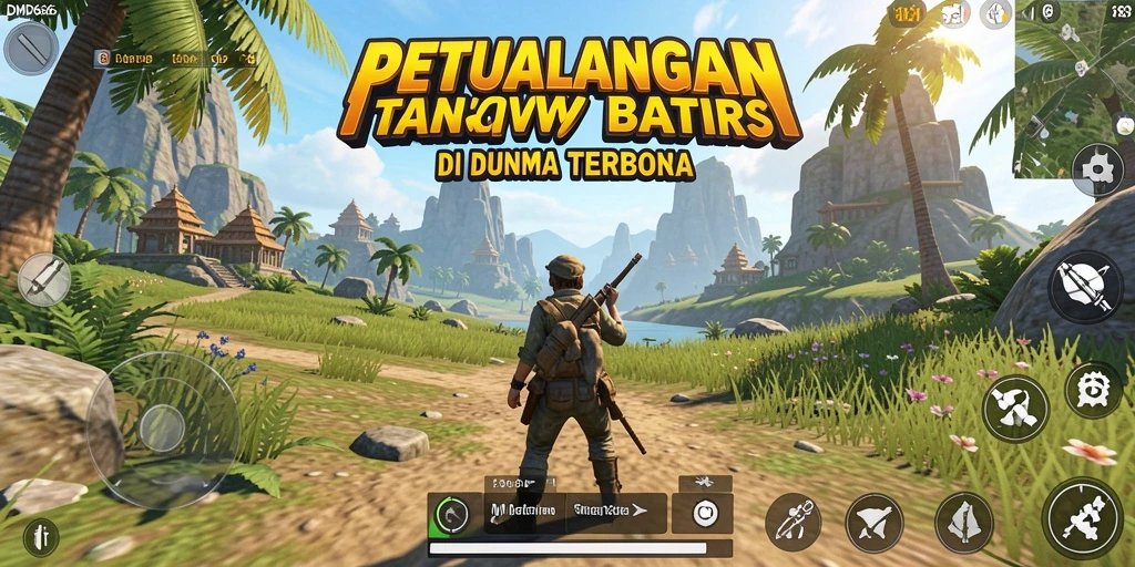 Tampilan gameplay DMD686 yang menakjubkan dalam dunia terbuka.