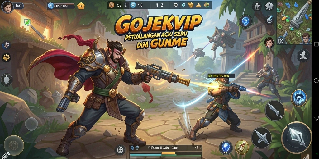 Tampilan gameplay aksi seru dari GOJEKVIP.