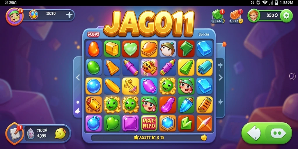 Gameplay seru JAGO11 dengan grafis menawan dan tantangan Match-3.