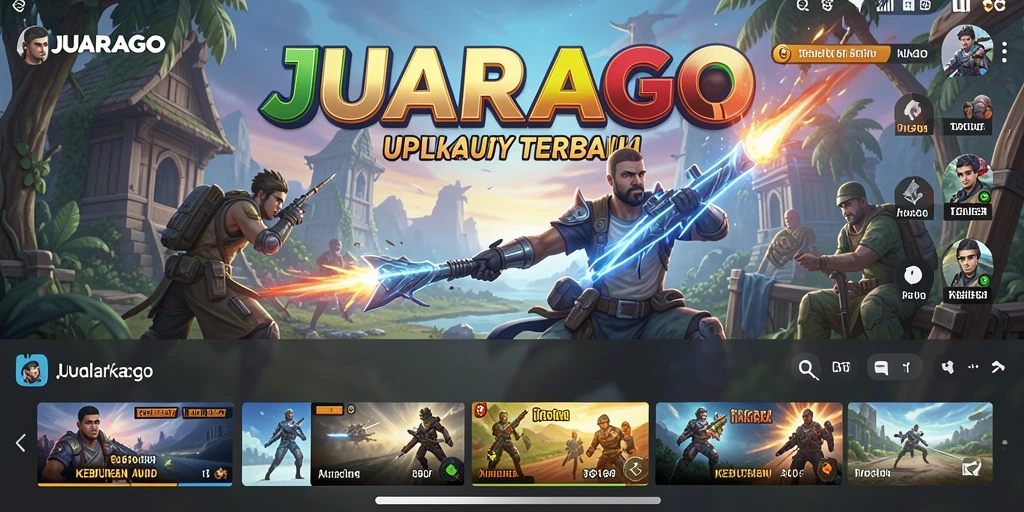 Tampilan antarmuka JUARAGO yang bersih dan user-friendly.