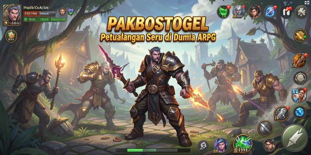 Tampilan gameplay seru dalam PAKBOSTOGEL dengan aksi ARPG yang menegangkan.