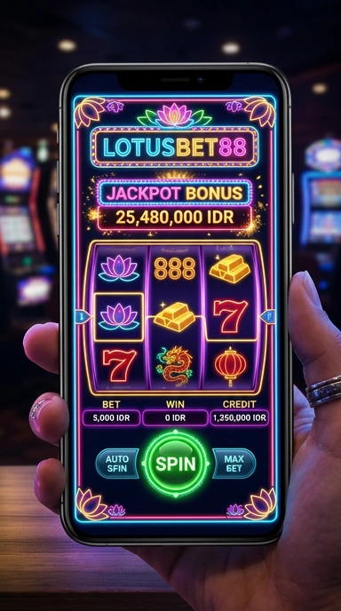 Tampilan utama aplikasi lotusbet88 yang menarik dan fungsional.